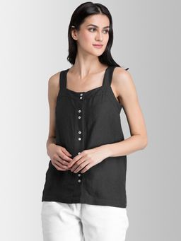 FableStreet - Black Solid Top