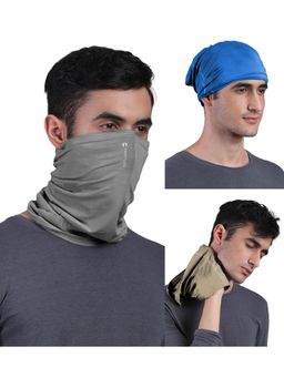 FREECULTR - Unisex Plain Bamboo Bandana Anti Microbial Multipurpose Cloth Face Mask