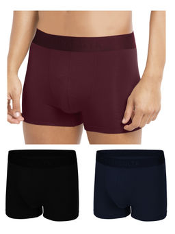 FREECULTR - Multi-Color Anti-Microbial Air-Soft Micromodal Solid Trunk (Pack of 3)