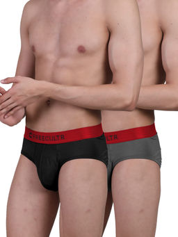 FREECULTR - Men's Underwear Anti Bacterial Micromodal Anti-Chaffing Brief, Pack of 2