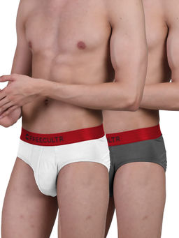 FREECULTR - Men's Underwear Anti Bacterial Micromodal Anti-Chaffing Brief, Pack of 2