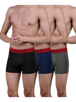 FREECULTR - Men's Underwear Anti Bacterial Micromodal Anti-Chaffing Trunk, Pack of 3