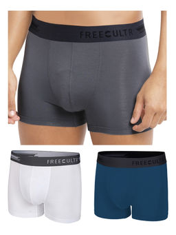 FREECULTR - Multi-Color Anti-Microbial Air-Soft Micromodal Solid Trunk (Pack of 3)