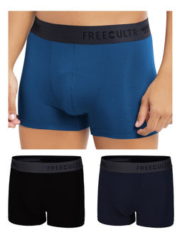 FREECULTR - Multi-Color Anti-Microbial Air-Soft Micromodal Solid Trunk (Pack of 3)