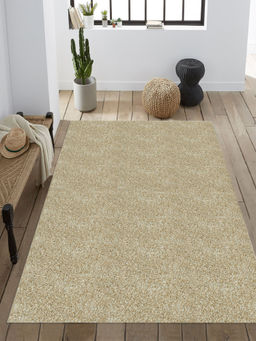 Saral Home - Microfiber Soft Shaggy Carpet (Gold, 150X210 cm)
