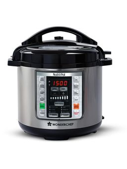 Wonderchef - Nutri-pot 6L Electric Pressure Cooker, 18 Pre-set Options Black