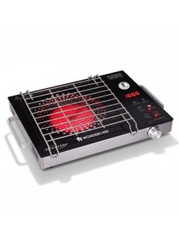 Wonderchef - Smart Cook Infrared Electric Cooktop, Single Burner, Bbq Grill, 2000W Black