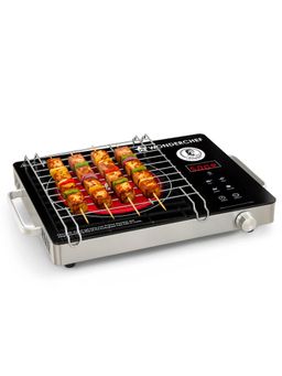 Wonderchef - Evita Neo Infrared Electric Cooktop with Crystal Glass Surface, 2200W Black