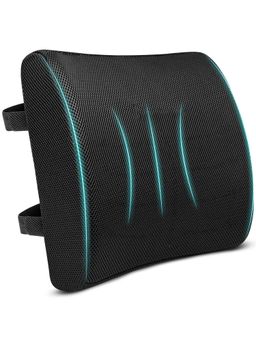SLEEPSIA - Gel Memory Foam Orthopedic Lumbar Support Backrest Pillow
