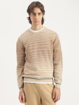 United Colors of Benetton - Beige Wool Full Sleeves Sweater