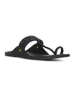 Bata - Women Black Kolhapuri