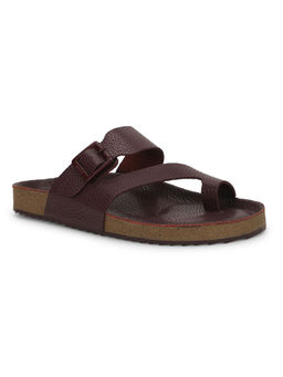 Bata - Men Burgundy Sandals