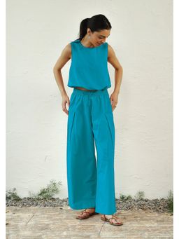 CANOOPI - Still Water Blue Pure Cotton Coord Set