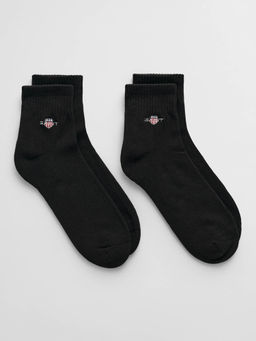 GANT - Men Black Solid Socks (Pack of 2)