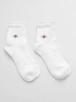 GANT - Men White Solid Socks (Pack of 2)
