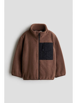 H&M - Girls Brown Fleece Jacket