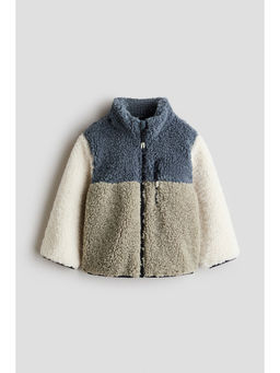 H&M - Boys Green Teddy Jacket