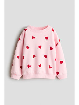 H&M - Girls Pink Brushed-Inside Sweatshirt