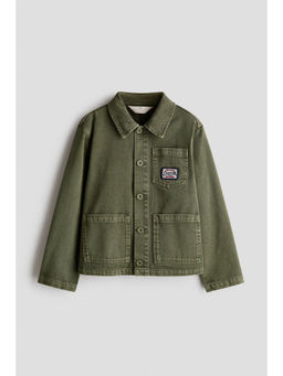 H&M - Boys Green Cotton Twill Overshirt