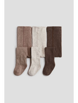 H&M - Unisex Multi-Color 3-Pack Ribbed Stockings