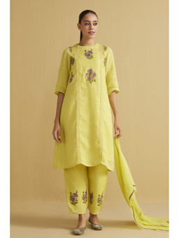 YELL - The Mariposa Kurta and Pant - Yellow (Set of 2)