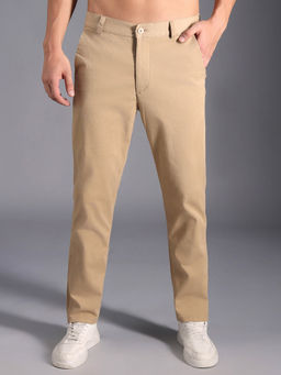 High Star - Men Relaxed Straight Leg Mid-Rise Chinos Trousers