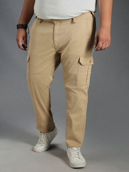 High Star - Men Relaxed Straight Leg Cotton Cargos Trousers