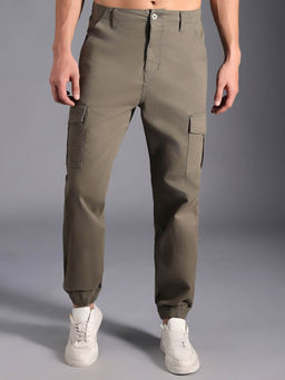 High Star - Men Relaxed Mid-Rise Cargo Joggers
