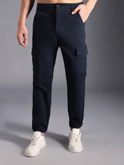 High Star - Men Relaxed Mid-Rise Cargos Trousers