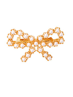 Accessorize London - Girls Pearly Bow Hair Barrette