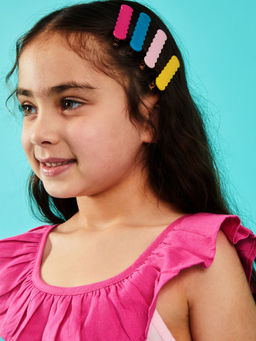 Accessorize London - Girls Resin Hair Slides Clips