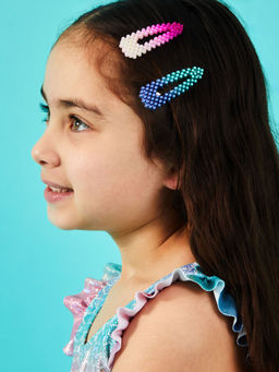 Accessorize London - Girls Ombre Pearl Clips