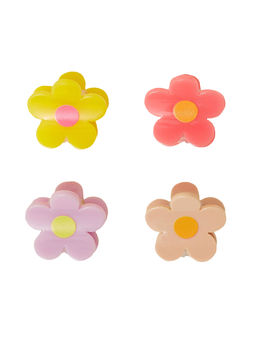 Accessorize London - Multi Flower Claw Clips
