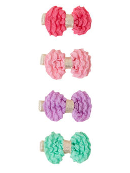 Accessorize London - Textured Bow Clips