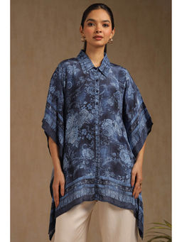 Soch - Women Blue Printed Relaxed Fit Kaftan