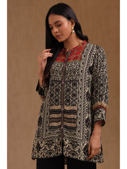 Soch - Women Grey Printed Regular Fit Tunic