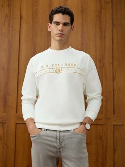 U.S. POLO ASSN. - Men's Brand Embroidered Equestrian Aisle Theater Sweatshirt