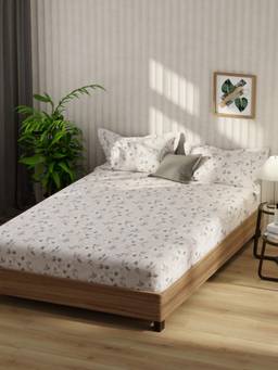 KOPA - Bamboo Micro Fabric Bedsheet With 2 Pillow Covers Beige (Double King)