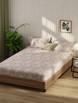 KOPA - Bamboo Micro Fabric Bedsheet With 2 Pillow Covers Pink (Double King)