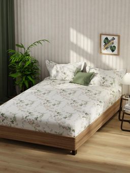 KOPA - Bamboo Micro Fabric Bedsheet With 2 Pillow Covers White (Double King)