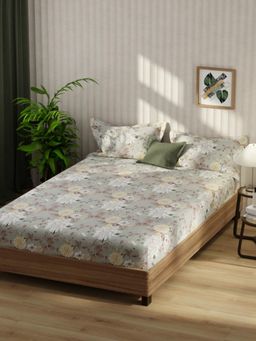 KOPA - Bamboo Micro Fabric Bedsheet With 2 Pillow Covers Green (Double King)