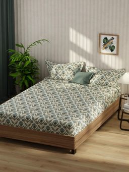 KOPA - Bamboo Micro Fabric Bedsheet With 2 Pillow Covers Multi-Color (Double King)
