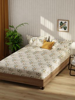 KOPA - Bamboo Micro Fabric Bedsheet With 2 Pillow Covers Off White (Double King)