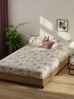 KOPA - Bamboo Micro Fabric Bedsheet With 2 Pillow Covers Multi-Color (Double King)