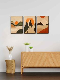 999Store - Landscape Painting For Wall Decor Living Room Bedroom (Pack of 3)