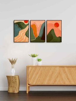 999Store - Mountain Painting For Home And Office Decor (Pack of 3)