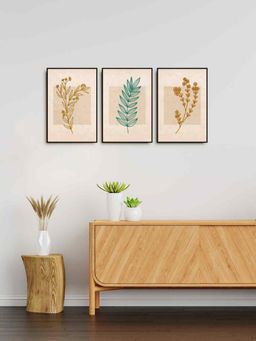 999Store - Minimal Line Art Flower Painting For Wall (Pack of 3)