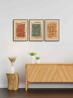 999Store - Line Art Painting For Home And Office Decoration (Pack of 3)