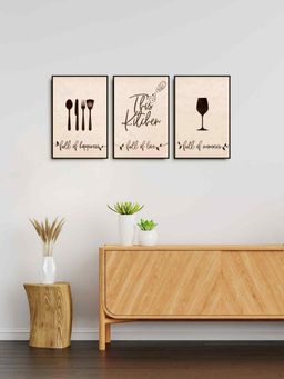 999Store - Dining Room Kitchen Painting For Wall Home And Office (Pack of 3)