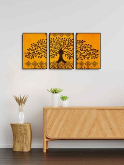 999Store - Modern Tree Art Painting For Wall Decor Living Room (Pack of 3)